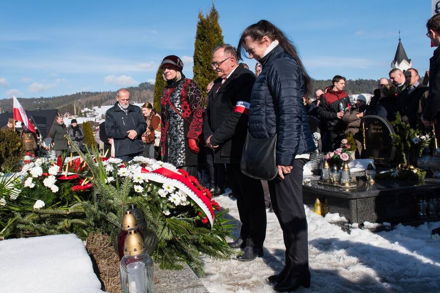 73. rocznica śmierci Józefa Kurasia „Ognia” – Waksmund, 15 lutego 2020 r. Fot. Agnieszka Masłowska IPN