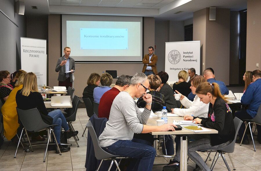 18.02.2020, Kielce. „Korzenie totalitaryzmu” – szkolenie dla nauczycieli. Fot. Katarzyna Pronobis (IPN)
