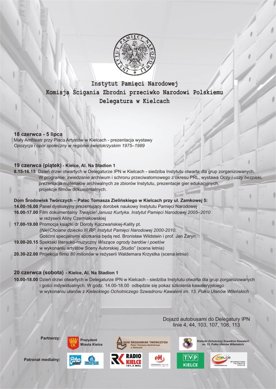 Obchody 15 lecia IPN w Delegaturze w  Kielcach