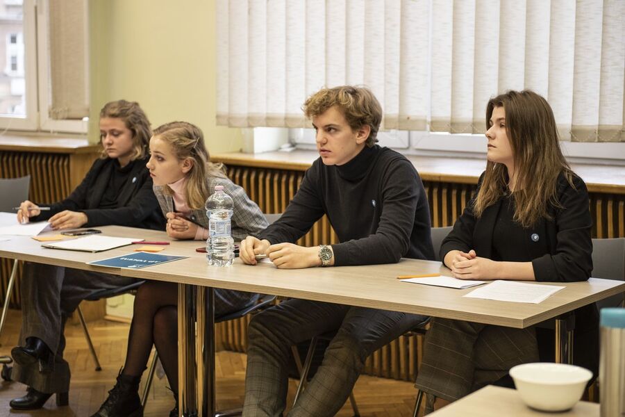 Małopolski Turniej Debat Historycznych – eliminacje w Krakowie, 20.02.2020. Fot. Agnieszka Masłowska IPN