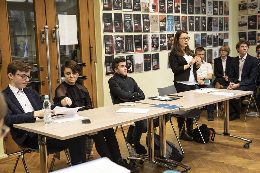 Małopolski Turniej Debat Historycznych – eliminacje w Krakowie, 20.02.2020. Fot. Agnieszka Masłowska IPN