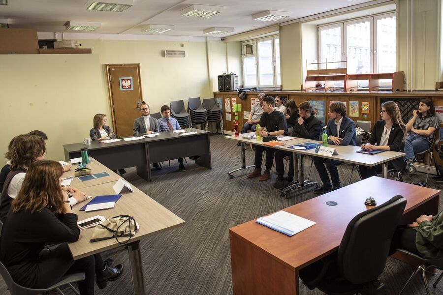 Małopolski Turniej Debat Historycznych – eliminacje w Krakowie, 20.02.2020. Fot. Agnieszka Masłowska IPN