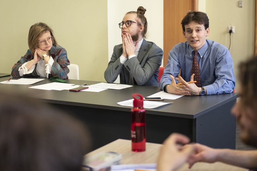 Małopolski Turniej Debat Historycznych – eliminacje w Krakowie, 20.02.2020. Fot. Agnieszka Masłowska IPN