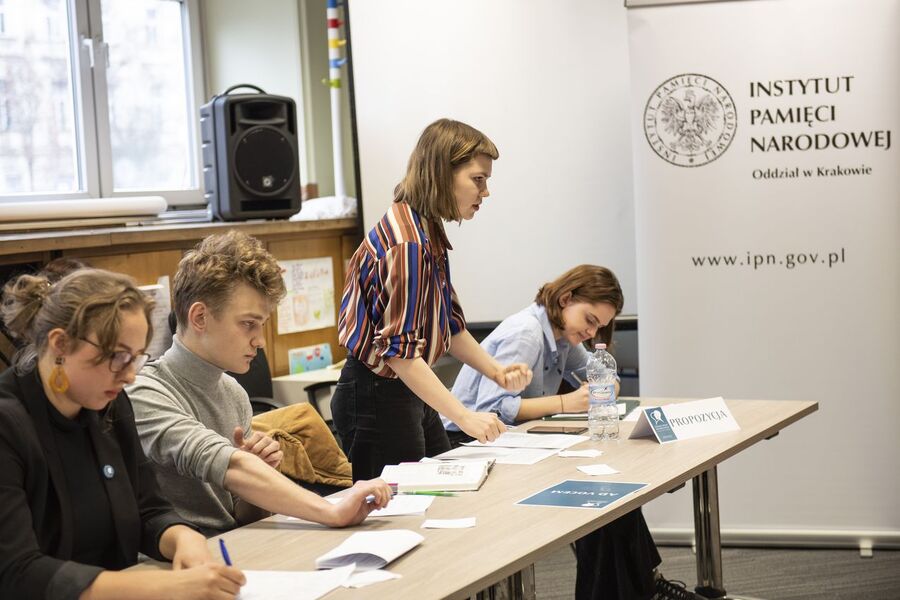 Małopolski Turniej Debat Historycznych – eliminacje w Krakowie, 20.02.2020. Fot. Agnieszka Masłowska IPN