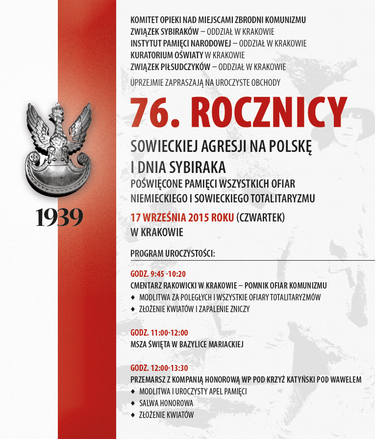 Plakat na 76. rocznicę