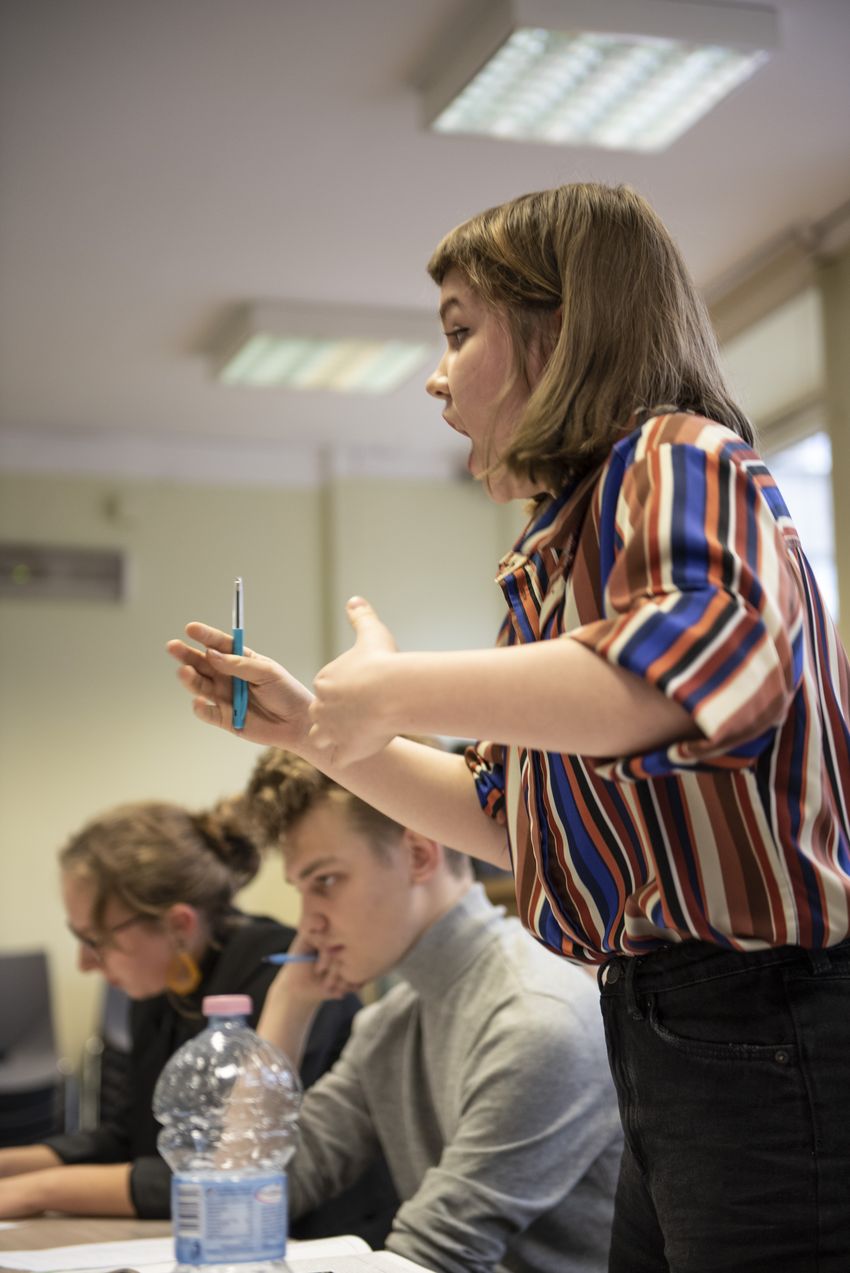 Małopolski Turniej Debat Historycznych – eliminacje w Krakowie, 20.02.2020. Fot. Agnieszka Masłowska IPN