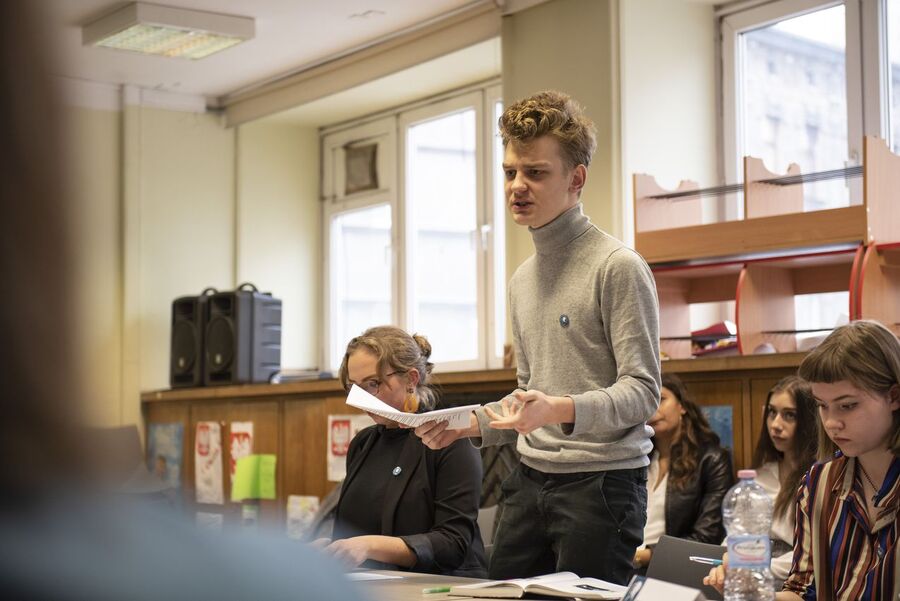 Małopolski Turniej Debat Historycznych – eliminacje w Krakowie, 20.02.2020. Fot. Agnieszka Masłowska IPN