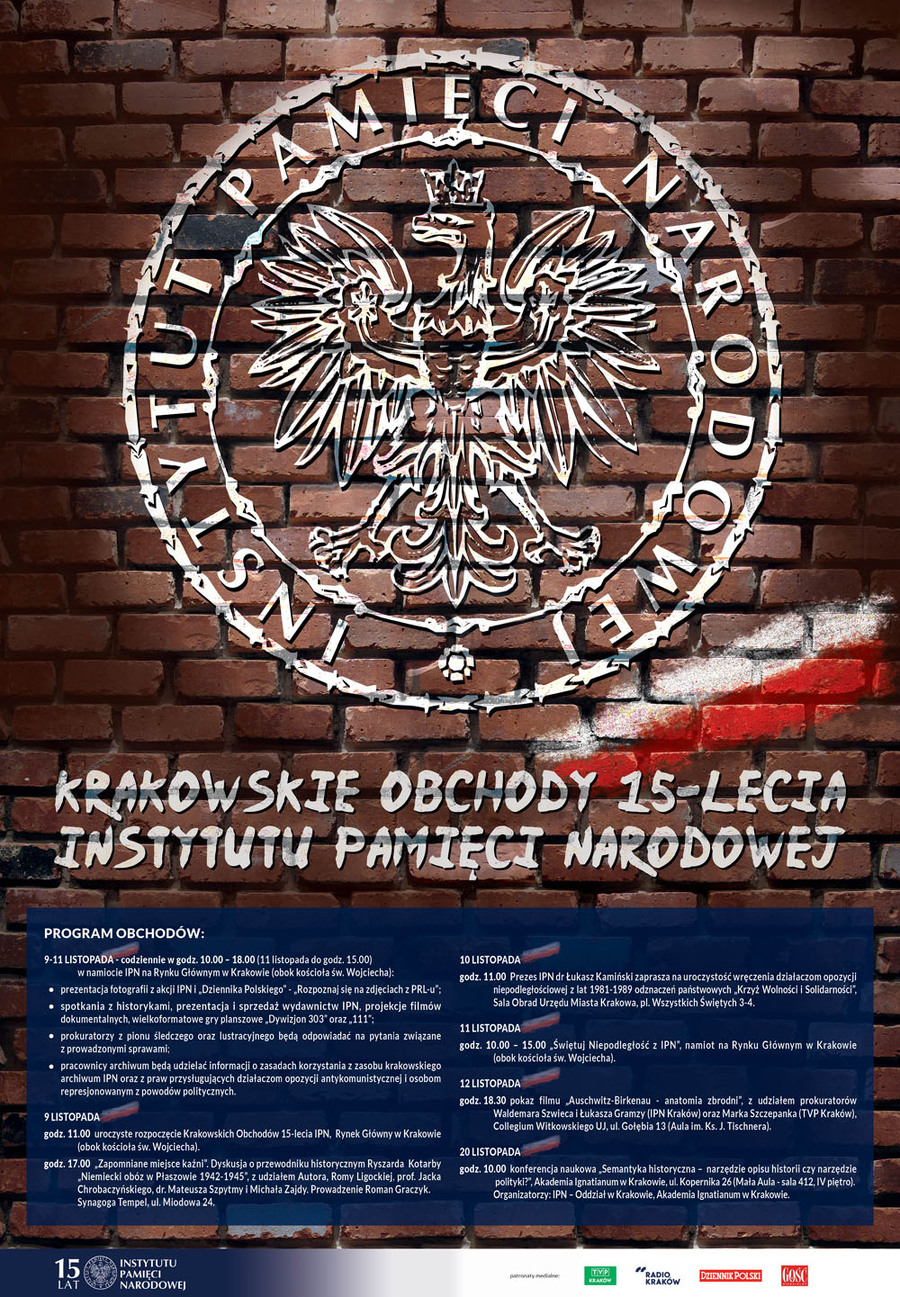 Krakowskie Obchody 15-lecia IPN