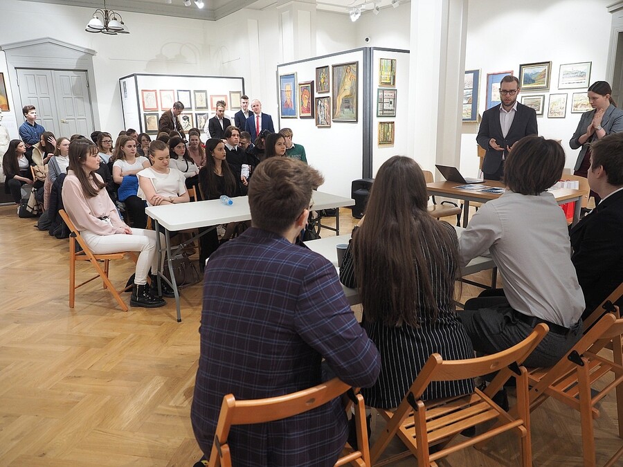 24.02.2020, Nowy Sącz. Eliminacje Małopolskiego Turnieju Debat Historycznych. Fot. Roksana Szczypta-Szczęch (IPN)