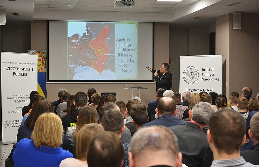 27.02.2020.Kielecka konferencja edukacyjna „Ślubujemy nie złożyć broni! Antykomunistyczne podziemie niepodległościowe w Polsce”. Fot. Katarzyna Pronobis (IPN)