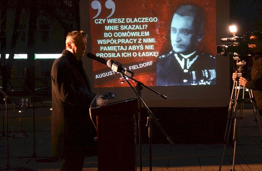 1.03.2020. Kieleckie obchody Narodowego Dnia Pamięci Żołnierzy Wyklętych. Fot. Katarzyna Pronobis (IPN)