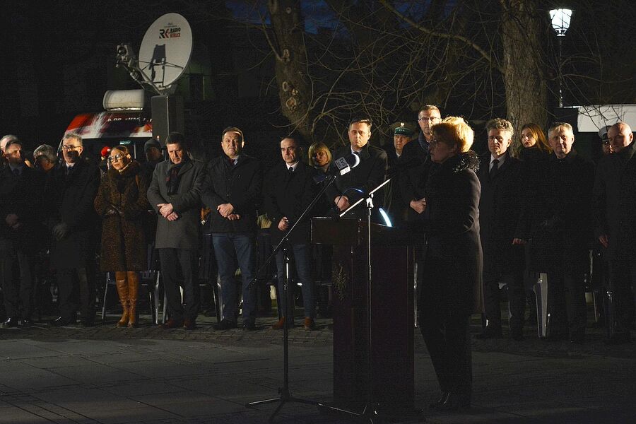 1.03.2020. Kieleckie obchody Narodowego Dnia Pamięci Żołnierzy Wyklętych. Fot. Katarzyna Pronobis (IPN)