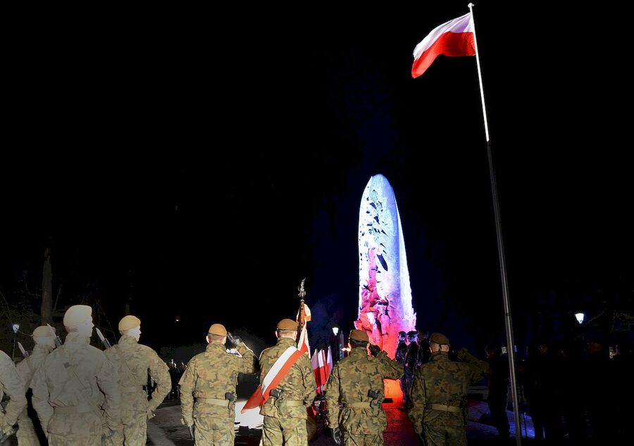 1.03.2020. Kieleckie obchody Narodowego Dnia Pamięci Żołnierzy Wyklętych. Fot. Katarzyna Pronobis (IPN)