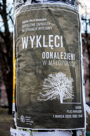 Wystawa „Wyklęci – odnalezieni w Małopolsce” – 1 marca 2020. Fot. Agnieszka Masłowska IPN