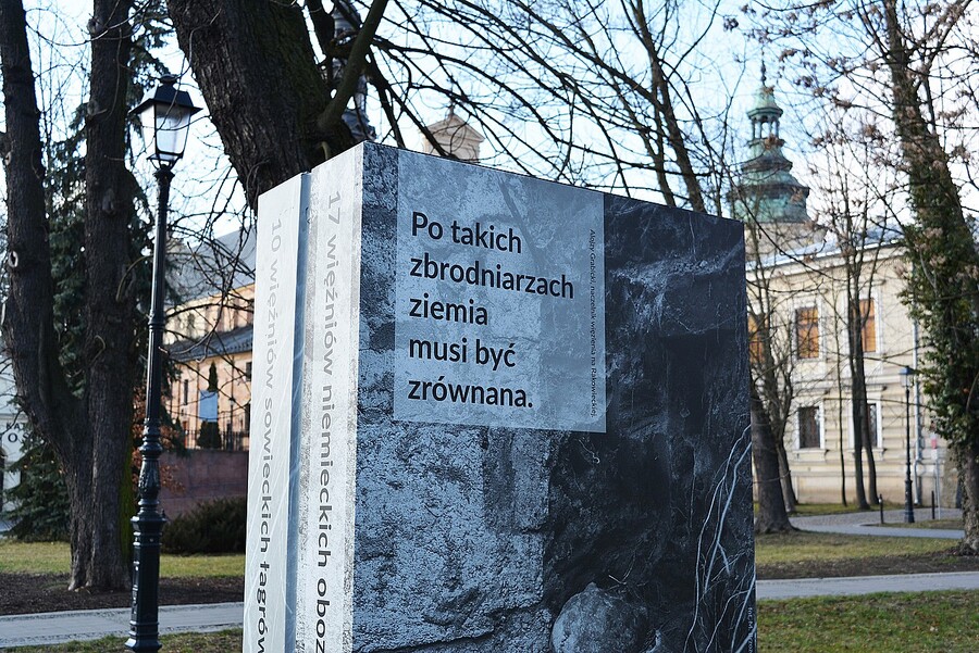 Wystawa IPN „Kwatera Ł – panteon narodowy pod cmentarnym murem” – Kielce, marzec 2020. Fot. Katarzyna Pronobis (IPN)