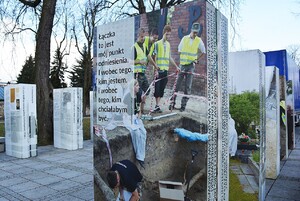 Wystawa IPN „Kwatera Ł – panteon narodowy pod cmentarnym murem” – Kielce, marzec 2020. Fot. Katarzyna Pronobis (IPN)