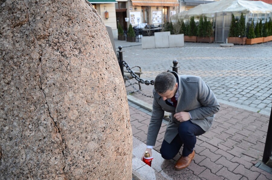 24.03.2020. Krakowski IPN uczcił pamięć działaczy „Żegoty” i ofiar Holokaustu. Fot. Janusz Ślęzak (IPN)
