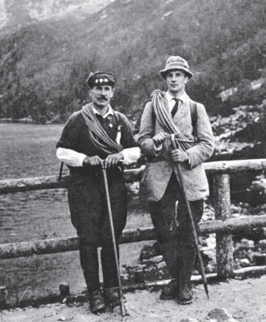 Mariusz Zaruski i Aleksander Znamięcki nad Morskim Okiem