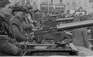 Ciężkie karabiny maszynowe Browning wz. 30, ufundowane przez Powiatowy Komitet FON w Bochni. Fot. NAC