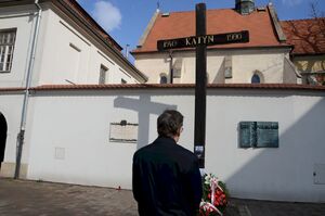 W Krakowie kierownictwo IPN uczciło pamięć ofiar zbrodni katyńskiej. Fot. Janusz Ślęzak (IPN)