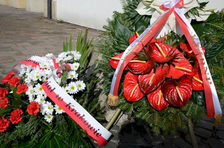 W Krakowie kierownictwo IPN uczciło pamięć ofiar zbrodni katyńskiej. Fot. Janusz Ślęzak (IPN)