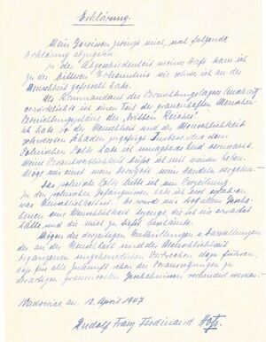 Oświadczenie Rudolfa Hößa