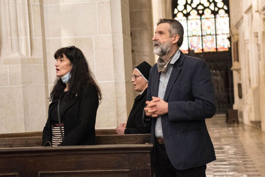 Uroczystość upamiętniająca martyrologię Polaków, więźniów niemieckich obozów koncentracyjnych Ravensbrück, Sachsenhausen i Dachau – Kraków, 30 kwietnia 2020. (fot. Agnieszka Masłowska IPN)