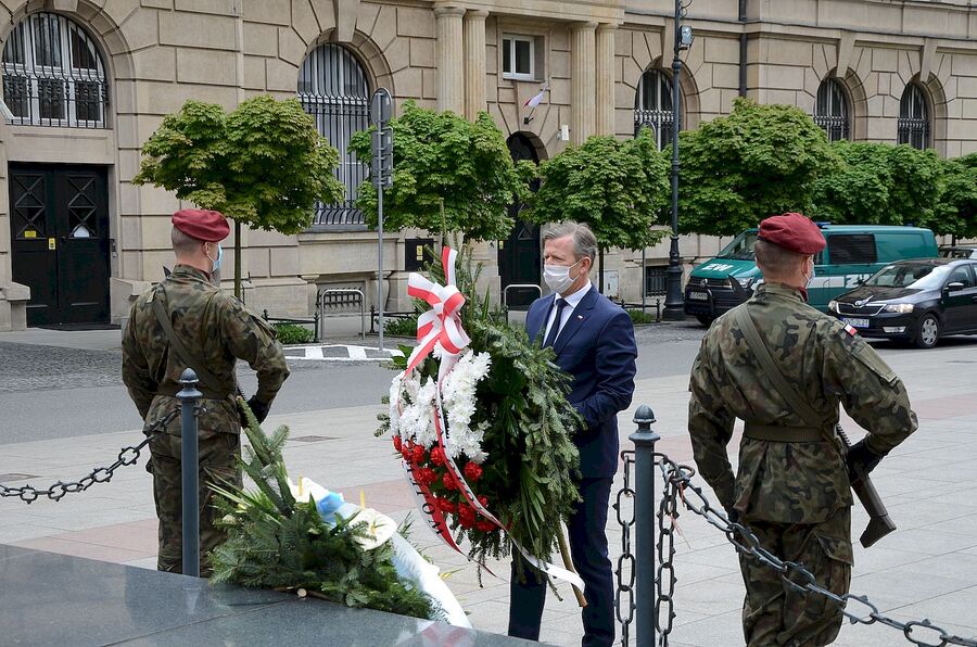 Święto Konstytucji 3 maja w Krakowie, 3.05.2020. Fot. Janusz Ślęzak (IPN)