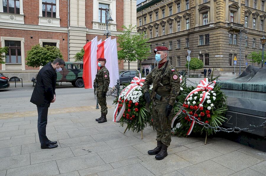 Święto Konstytucji 3 maja w Krakowie, 3.05.2020. Fot. Janusz Ślęzak (IPN)