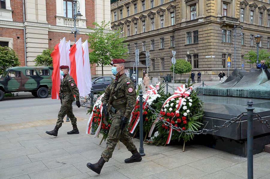 Święto Konstytucji 3 maja w Krakowie, 3.05.2020. Fot. Janusz Ślęzak (IPN)