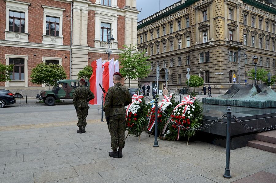 Święto Konstytucji 3 maja w Krakowie, 3.05.2020. Fot. Janusz Ślęzak (IPN)