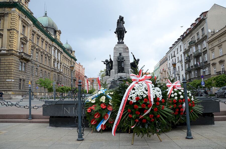 Święto Konstytucji 3 maja w Krakowie, 3.05.2020. Fot. Janusz Ślęzak (IPN)