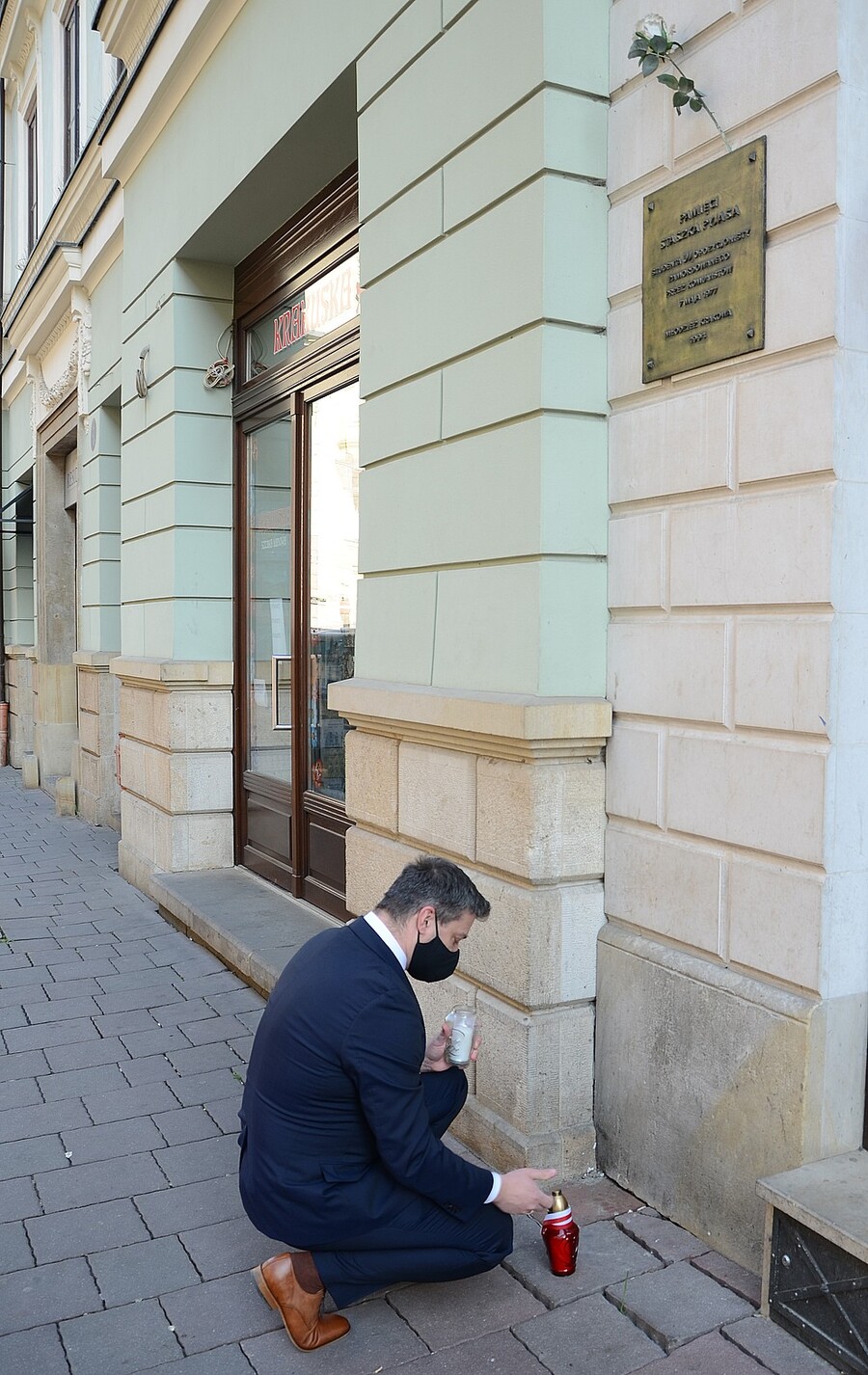 43. rocznica śmierci Stanisława Pyjasa, Kraków, 7 maja 2020. Fot. Janusz Ślęzak (IPN)