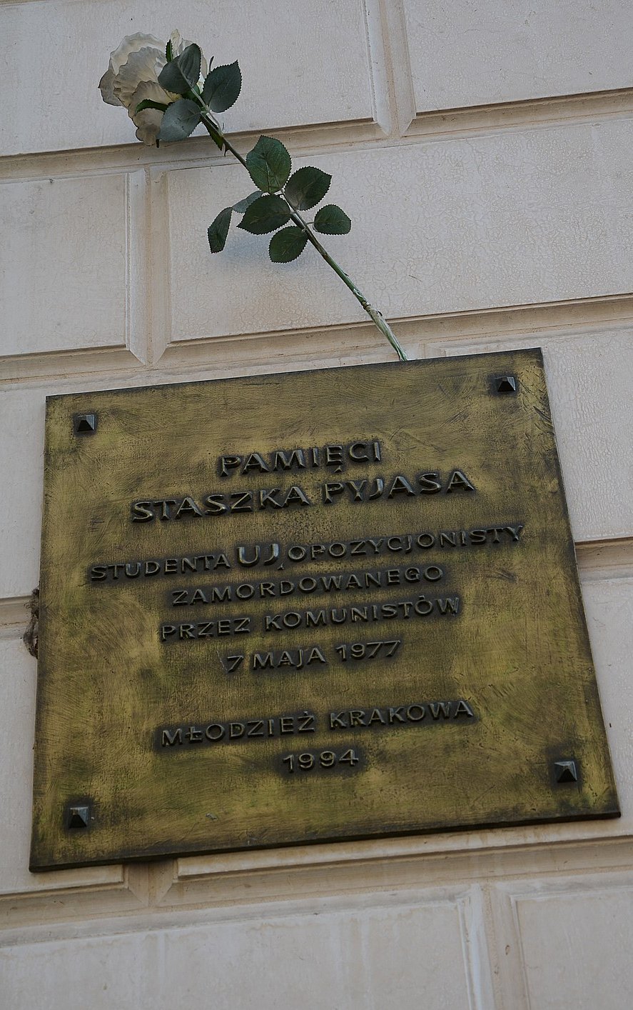 43. rocznica śmierci Stanisława Pyjasa, Kraków, 7 maja 2020. Fot. Janusz Ślęzak (IPN)