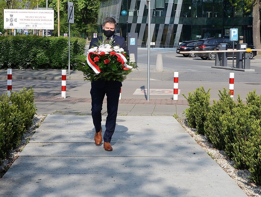 43. rocznica śmierci Stanisława Pyjasa, Kraków, 7 maja 2020. Fot. Janusz Ślęzak (IPN)