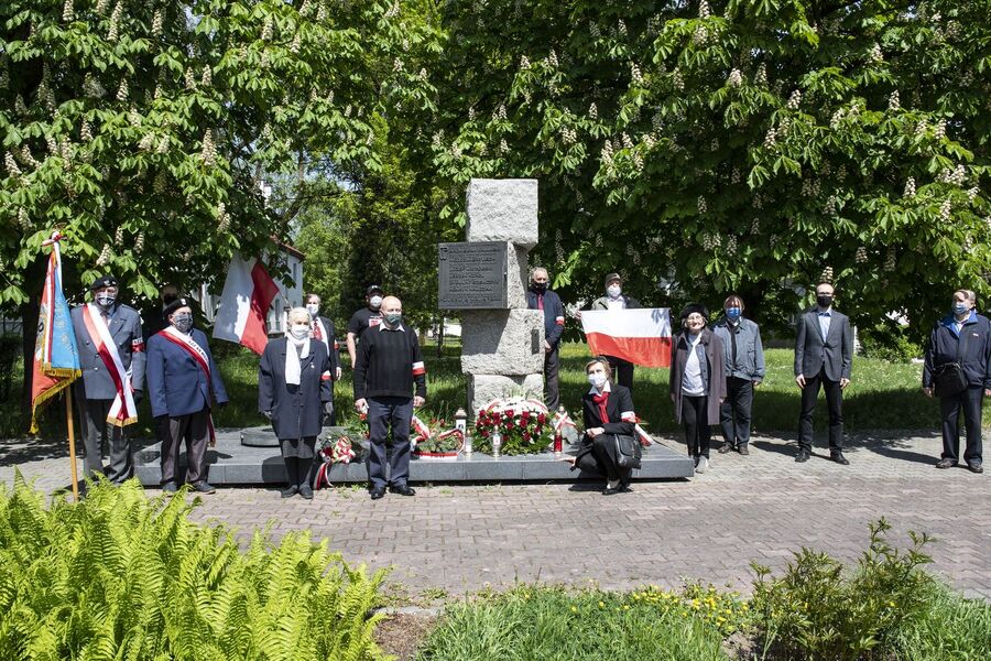 Krakowski IPN uczcił pamięć żołnierzy Zgrupowania AK „Żelbet” oraz cichociemnych, 8 maja 202. Fot. Agnieszka Masłowska (IPN)