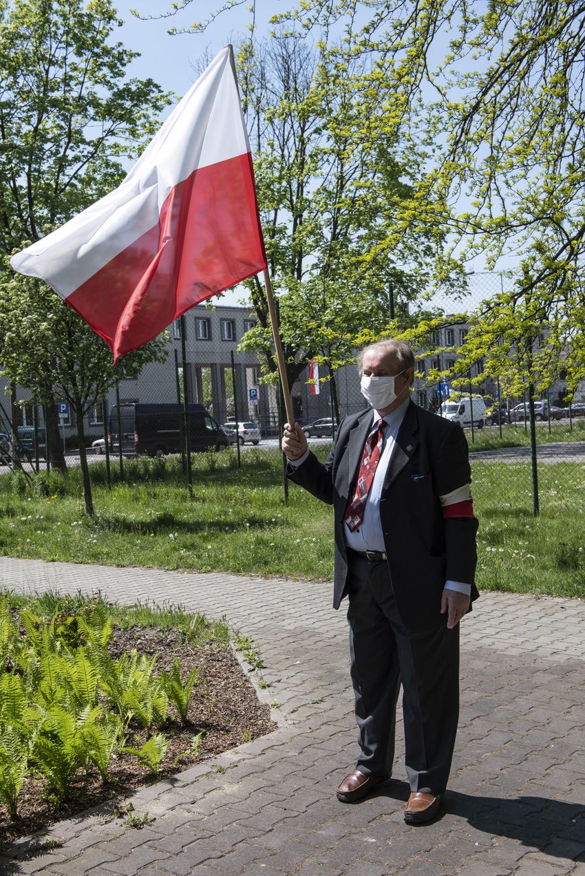 Krakowski IPN uczcił pamięć żołnierzy Zgrupowania AK „Żelbet” oraz cichociemnych, 8 maja 202. Fot. Agnieszka Masłowska (IPN)