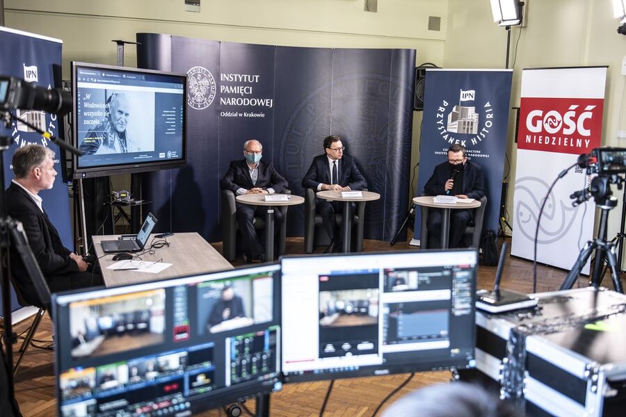 100. rocznica urodzin Jana Pawła II. Konferencja prasowa IPN – 18.05.2020. Fot. Agnieszka Masłowska (IPN)