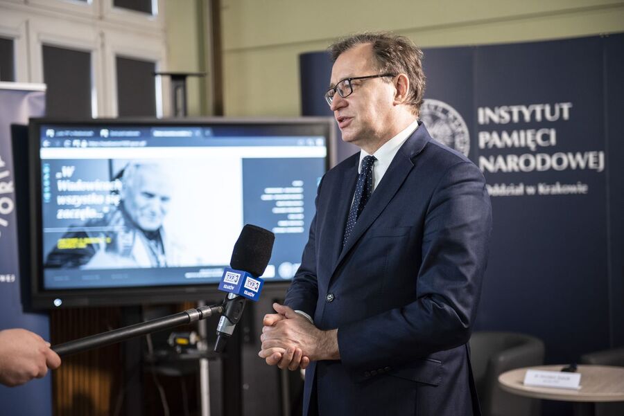 100. rocznica urodzin Jana Pawła II. Konferencja prasowa IPN – 18.05.2020. Fot. Agnieszka Masłowska (IPN)