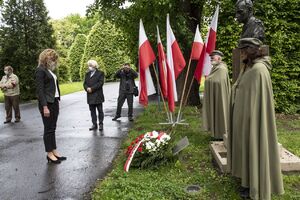 72. rocznica śmierci rtm. Witolda Pileckiego – Kraków, 25 maja 2020. Fot. Agnieszka Masłowska (IPN)