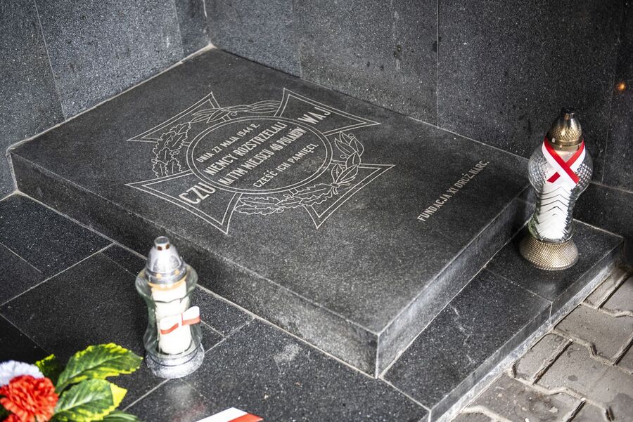 IPN oddał hołd 40 Polakom, zamordowanym 27 maja 1944 r. przez Niemców w Krakowie. Fot. Agnieszka Masłowska (IPN)