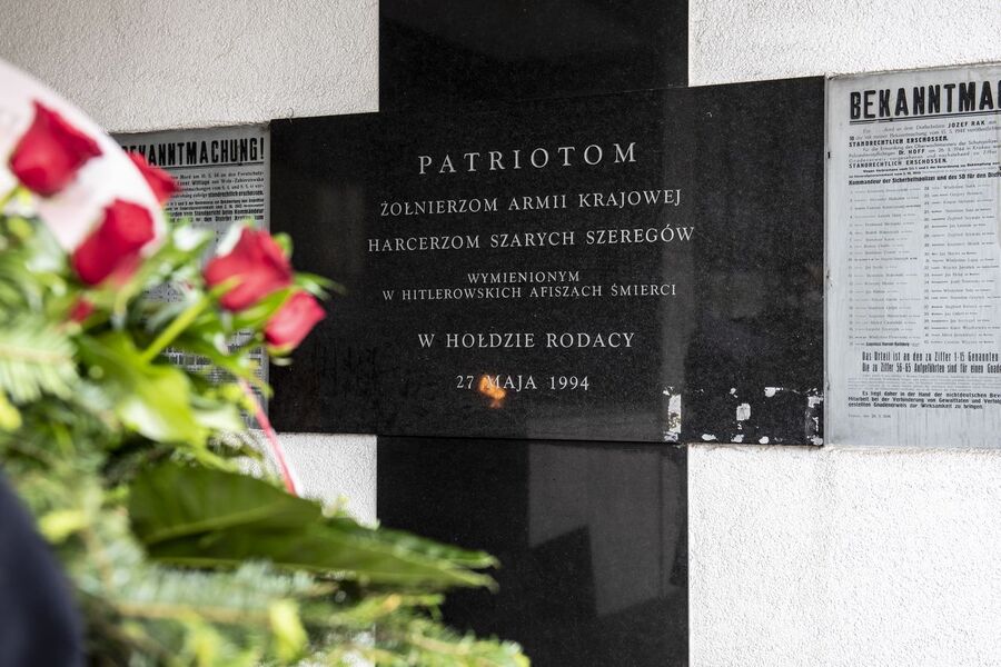 IPN oddał hołd 40 Polakom, zamordowanym 27 maja 1944 r. przez Niemców w Krakowie. Fot. Agnieszka Masłowska (IPN)