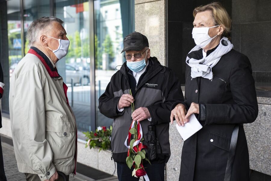 IPN oddał hołd 40 Polakom, zamordowanym 27 maja 1944 r. przez Niemców w Krakowie. Fot. Agnieszka Masłowska (IPN)
