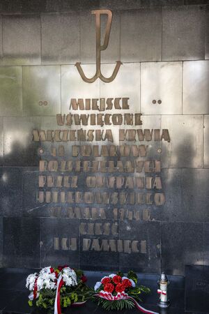 IPN oddał hołd 40 Polakom, zamordowanym 27 maja 1944 r. przez Niemców w Krakowie. Fot. Agnieszka Masłowska (IPN)
