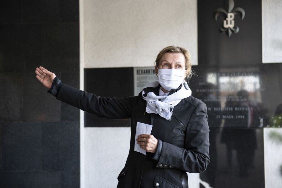 IPN oddał hołd 40 Polakom, zamordowanym 27 maja 1944 r. przez Niemców w Krakowie. Fot. Agnieszka Masłowska (IPN)