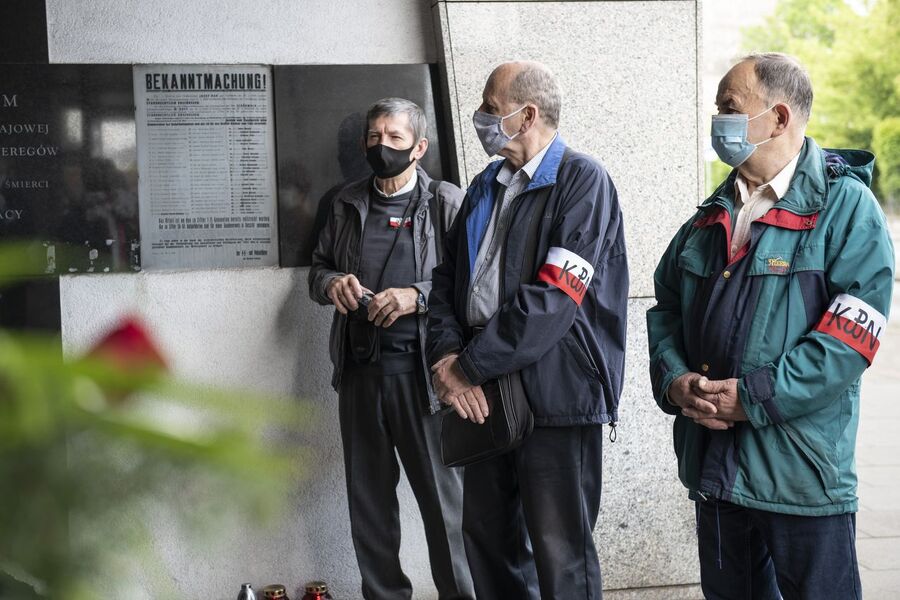 IPN oddał hołd 40 Polakom, zamordowanym 27 maja 1944 r. przez Niemców w Krakowie. Fot. Agnieszka Masłowska (IPN)