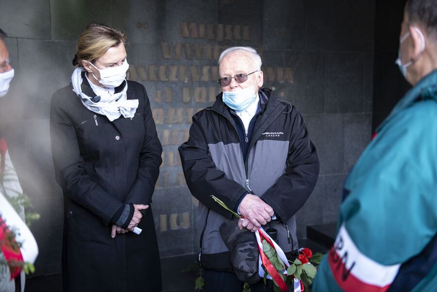 IPN oddał hołd 40 Polakom, zamordowanym 27 maja 1944 r. przez Niemców w Krakowie. Fot. Agnieszka Masłowska (IPN)