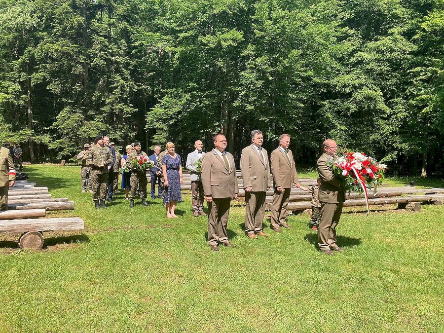 Uroczystości na Wykusie ku czci poległych żołnierzy AK. Fot. Katarzyna Jedynak