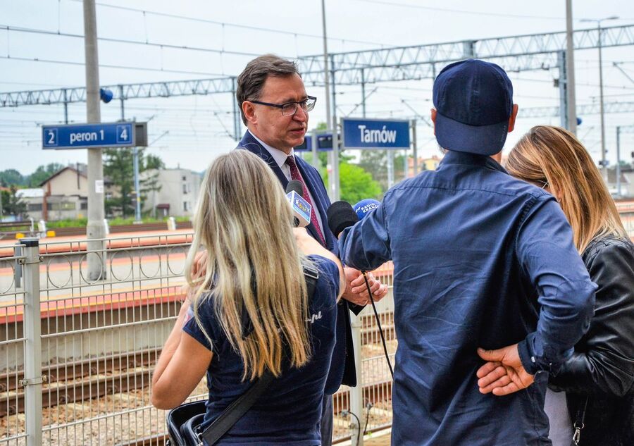 14 czerwca 2020 r. Prezes IPN dr Jarosław Szarek w Tarnowie. Fot. Monika Wojtyca-Gaweł (IPN)