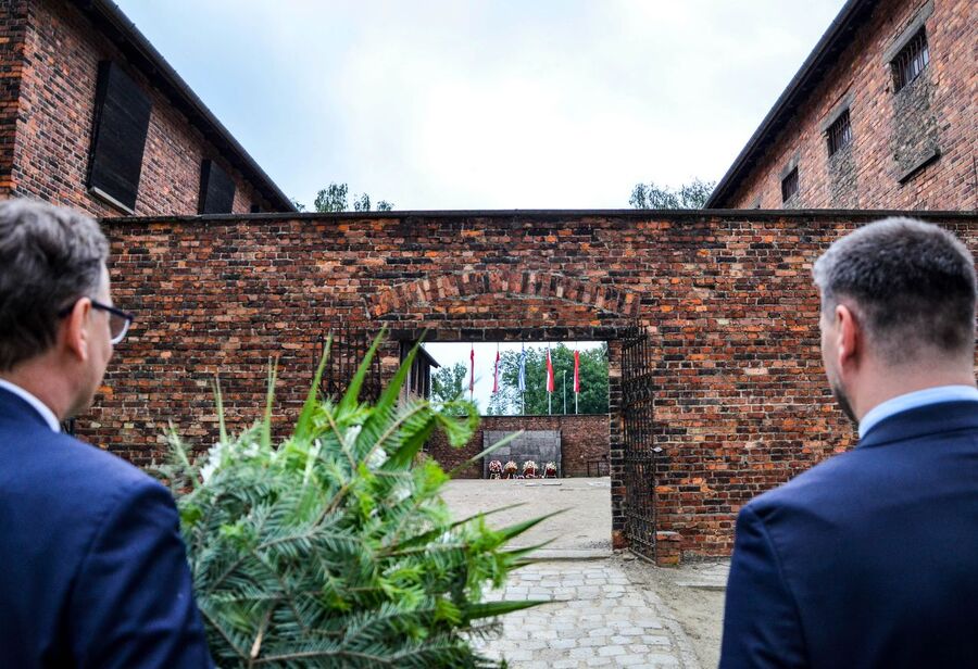 14 czerwca 2020. Kierownictwo IPN w Muzeum Auschwitz-Birkenau. Fot. Monika Wojtyca-Gaweł (IPN)